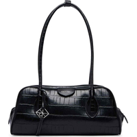 Product Calvin Klein Women's Small Shoulder Bag Emblem Trio Croco Shoulder Bag Black base image