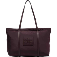 Product Calvin Klein Women's Medium Nylon Tote, Burgundy base image