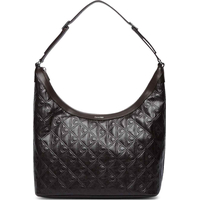 Product Calvin Klein Women's Medium Shoulder Bag Emblem All Over Print Debossed Medium Shbag Brown base image