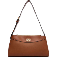 Product Calvin Klein Women's Small Mix Media Shoulder Bag, Brown base image
