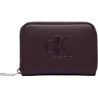 Product Calvin Klein Γυναικείο Μικρό Πορτοφόλι Bold CK Medium Zip Around Μπορντό base image