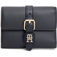 Product Tommy Hilfiger Women's Small TH Buckle Trifold Wallet, Dark Blue base image