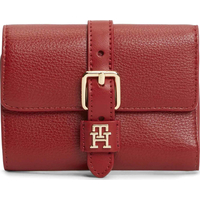 Product Tommy Hilfiger Women's Small TH Buckle Trifold Wallet, Red base image