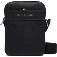 Product Tommy Hilfiger Men's Small TH Central Mini Reporter Bag, Black base image