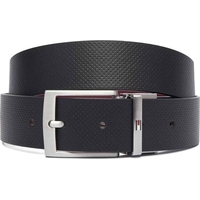 Product Tommy Hilfiger Ανδρική Μεσαία Ζώνη Διπλής Όψης Adan Rev 3.5 Pebble Μαύρο/Μπορντώ 85cm base image