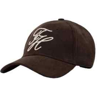 Product Tommy Hilfiger Women's Adjustable Jockey Cap, Corduroy, TH Embroidered Cord Cap, Brown base image