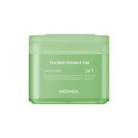 Product Mediheal Soothing Cotton Pads for Sensitive & Acne Prone Skin Teatree Trouble Facial Toner Pads with Tea Tree & Lactobacillus 100pcs base image