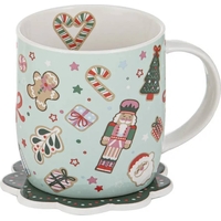 Product Ladelle Festive Fun Mug & Coaster Set Χριστουγεννιάτικο Σετ Κούπα 350ml & Σουβέρ base image