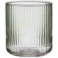 Product Ladelle Ποτήρι Νερού 380ml Ριγέ Πράσινο Zephyr Γυάλινο base image