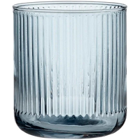 Product Ladelle Ποτήρι Νερού 380ml Ριγέ Γαλάζιο Zephyr Γυάλινο base image