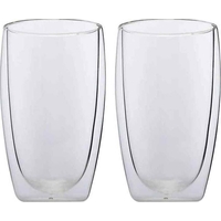 Product Maxwell & Williams Set of 2 Double Walled Borosilicate Glass Blend 450ml Clear base image
