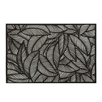 Product Maxwell & Williams Σουπλά Leaf Pvc 43x30cm Μαύρο base image