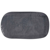 Product Πιατελα Παραλληλόγραμμη 39x23cm Panama Κεραμική Γκρι base image