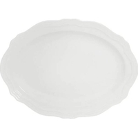 Product Casa Domani Florence Scallop Rim Οβάλ Πιάτο Σερβιρίσματος 23.5cm - Λευκό base image