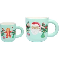 Product Maxwell & Williams Tis The Season Santa & Me Mug Set Κούπες Κεραμικές Σετ 2 Τεμαχίων base image