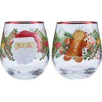 Product Maxwell & Williams Tis The Season Stemless Glasses Γυάλινα 550ml Σετ 2 Τεμαχίων base image
