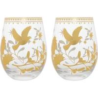Product Maxwell & Williams White Christmas Stemless Wine Glasses Γυάλινα 550ml Σετ 2 Τεμαχίων - Χρυσό base image