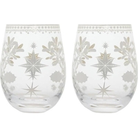 Product Maxwell & Williams White Christmas Stemless Wine Glasses Γυάλινα 550ml Σετ 2 Τεμαχίων - Ασημί base image