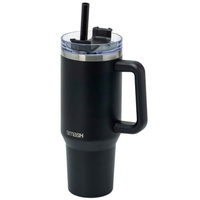 Product Smash Κούπα Θερμ/κη με Λαβή 1,2L Μαύρη Mega Tumbler Ανοξείδωτη base image