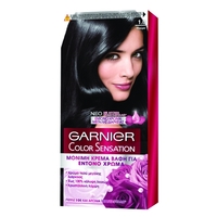 Product Garnier Color Sensation Μόνιμη Βαφή Μαλλιών Κρέμα Για Έντονο Χρώμα 40ml | Απόχρωση Νο 1.0 base image