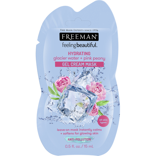 Product Freeman Μάσκα Προσώπου Hydrating Glacier Water & Pink Peony Mask 15ml base image