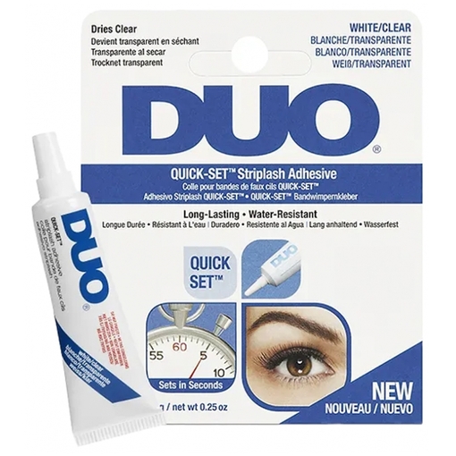 Product Duo Quick Set Clear Eyelash Adhesive Διάφανη Κόλλα Βλεφαρίδων Για Strip Και Μεμονωμένες Βλεφαρίδες 7g base image