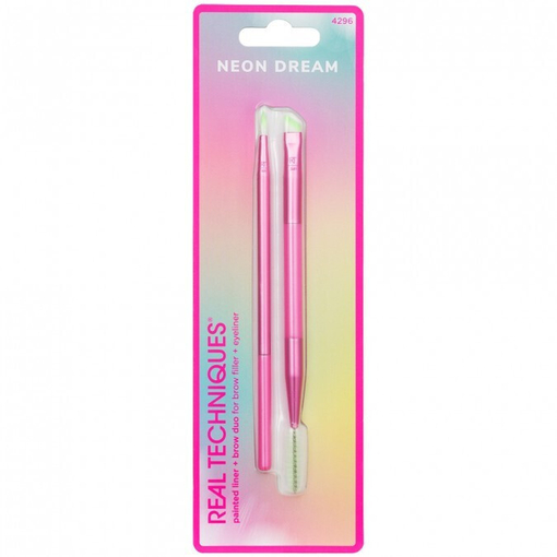 Product Real Techniques Σετ 2τμχ με Πινέλα Μακιγιάζ για Eye Liner Neon Dream  Painted Liner & Brow Duo base image
