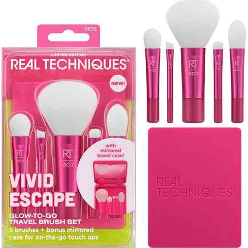 Product Real Techniques Glow To Go Travel Set Vivid Σετ Πινέλα Μακιγιάζ Ταξιδίου 4τμχ base image