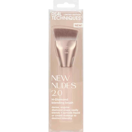 Product Real Techniques New Nudes H-Diamond Blending Brush Πινέλο Μακιγιάζ Για Foundation, Ρουζ & Contour base image
