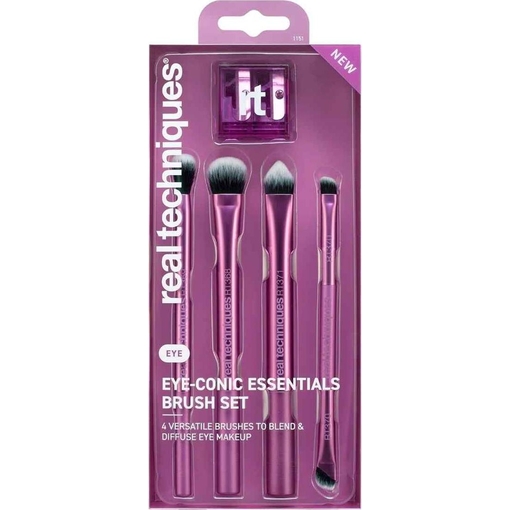 Product Real Techniques Eye-Conic Essentials Curated Eye Set Σετ Πινέλων Μακιγιάζ Ματιών & Ξύστρα 5τμχ base image