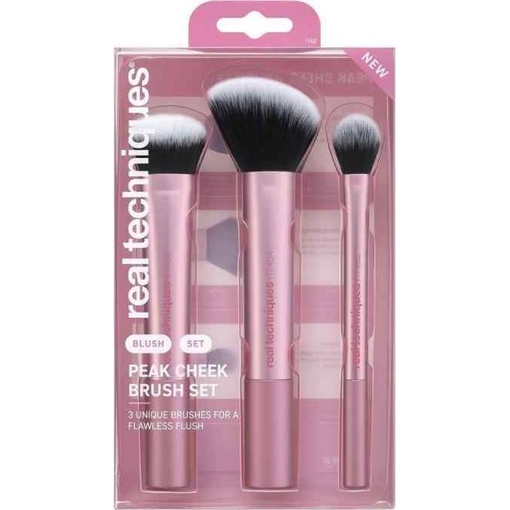 Product Real Techniques Peak Cheek Brush Set Σετ Πινέλων Μακιγιάζ Για Ρουζ Και Highlight 3τμχ base image