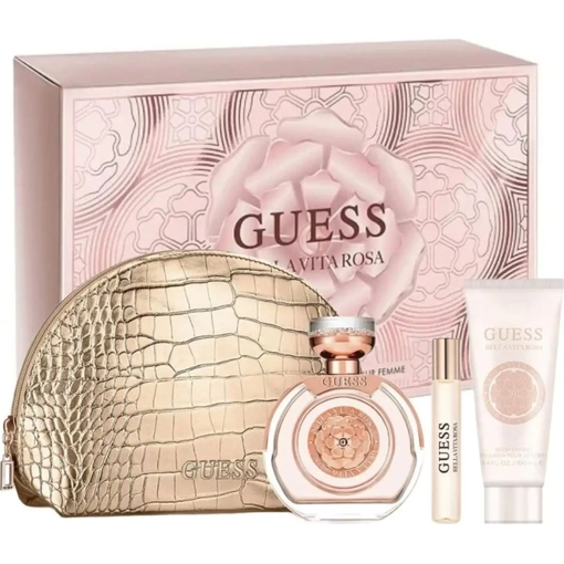 Product Guess Bella Vita Rosa Γυναικείο Αρωματικό Σετ: Eau De Parfum 100ml & Travel Spray 15ml & Body Lotion 100ml & Pouch base image
