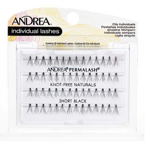 Product Andrea Permalash Natural Short Τουφάκια - Black base image