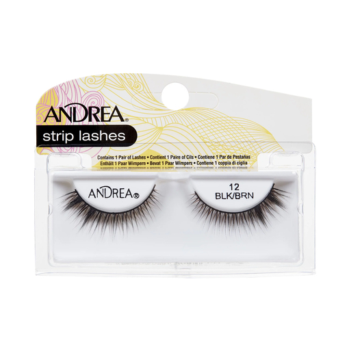 Product ANDREA Lash 12 Black/Brown False Lashes 8ml - Natural Look base image