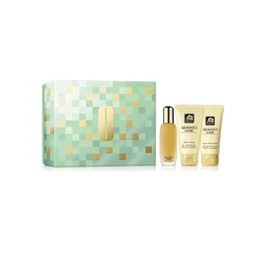 Product Clinique Women's Aromatics Elixir 3 Ways Gift Set: Aromatics Elixir™ Perfume Spray 45ml & Aromatics Elixir™ Body Smoother 75ml & Aromatics Elixir™ Body Wash 75ml base image