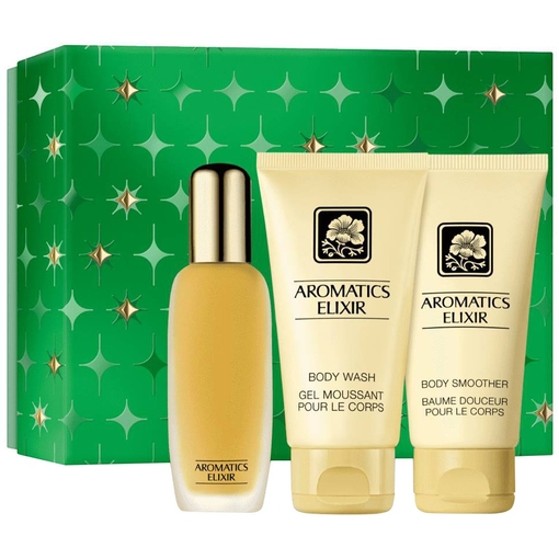 Product Clinique Γυναικείο Αρωματικό Σετ Aromatic Elixir Essentials Set: Eau De Parfum 45ml + Body Wash 75ml + Body Smoother 75ml base image