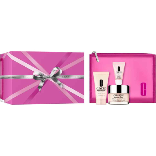 Product Clinique Moisture Surge Hydration Essentials Face & Body Care Set: Moisture Surge 100H Auto-Replenishing Hydrator 50ml & Moisture Surge Body Hydrator 30ml & Moisture Surge Lips Hydro-Plump Treatment 7ml base image