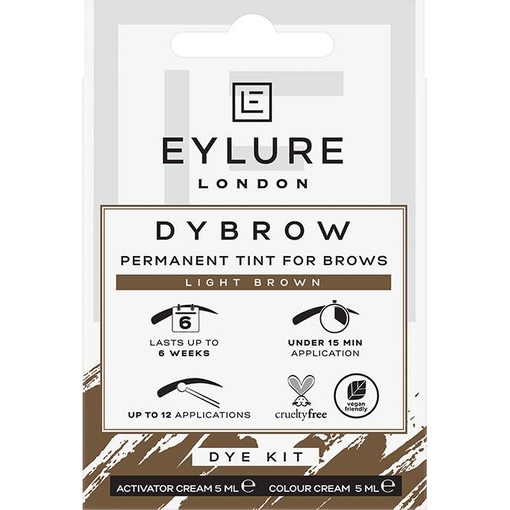 Product Eylure Dybrow Light Brown Permanent Eyebrow Tint 10ml base image
