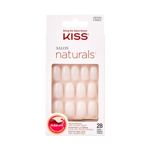 Product Kiss Artificial Nails Salon Acrylic Natural Medium Nails - Break Eye base image