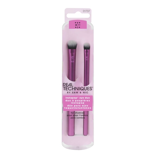 Product Real Techniques Instapop Eye Brush Duo Πινέλα Για Εφαρμογή Σκιάς base image