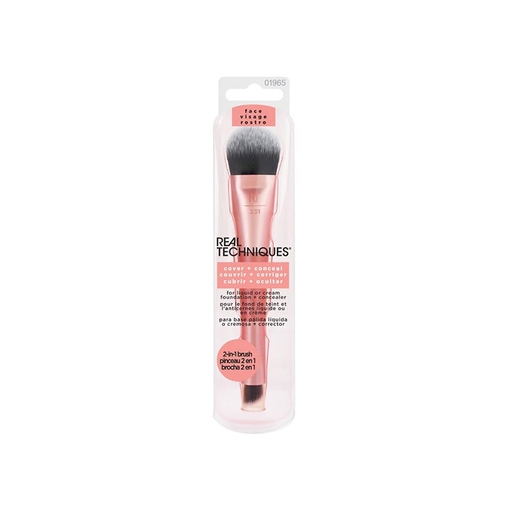 Product Real Techniques Πινέλο 2-σε-1 Foundation and Concealer Brush Dual Ended Cover & Conceal base image