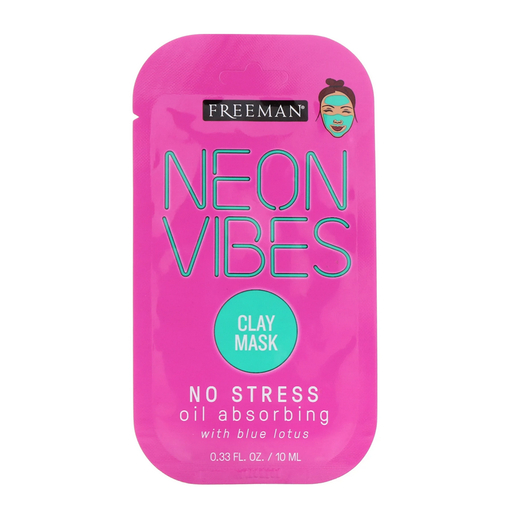 Product Freeman Neon Vibes No Stress Oil Absorbing Blue Lotus Clay Mask 10ml base image