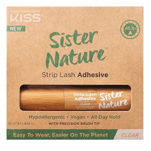 Product Kiss Products Sister Nature Strip Lash Adhesive 4.1g - Clear base image