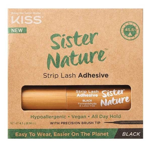 Product Kiss Products Sister Nature Strip Lash Adhesive 4.1g - Black base image