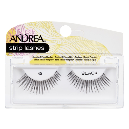 Product Andrea Strip Lashes - 45 Black base image