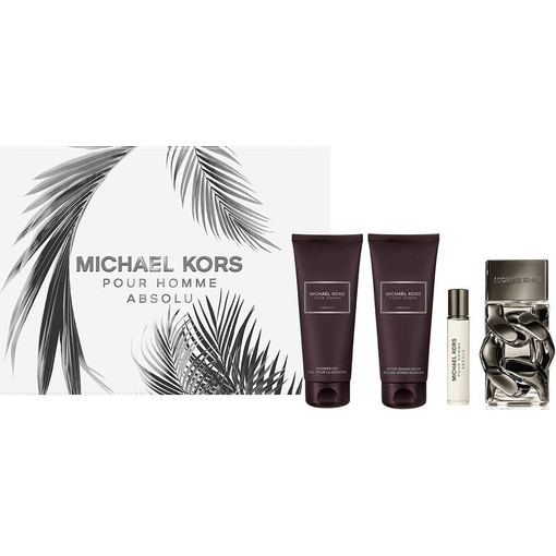 Product Michael Kors Absolu Men's Fragrance Set Eau De Parfum 100ml & Shower Gel 100ml & After Shave Balm 100ml & 10ml base image