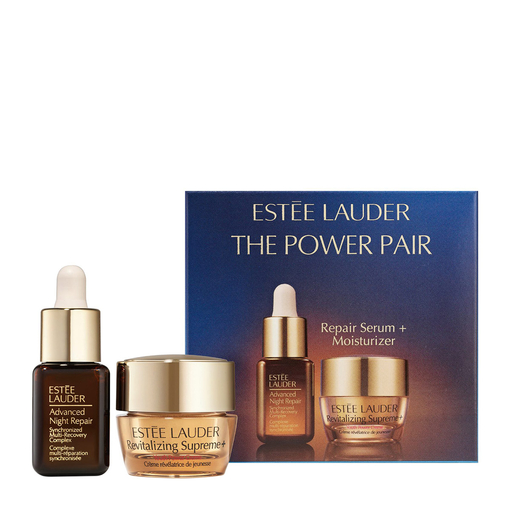 Product Estee Lauder The Power Pair Repair Serum + Moisturizer: Advanced Night Repair Synchronized Multi-Recovery Complex Travel Size 7ml & Revitalizing Supreme+ Youth Power Creme Travel Size 7ml base image