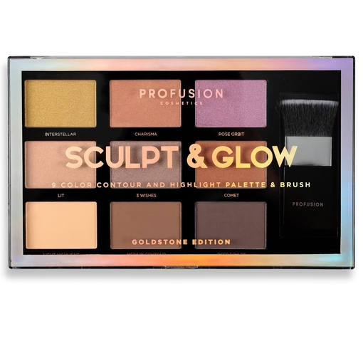 Product Profusion Cosmetics Sculpt & Glow 9 Colors Goldstone Edition base image