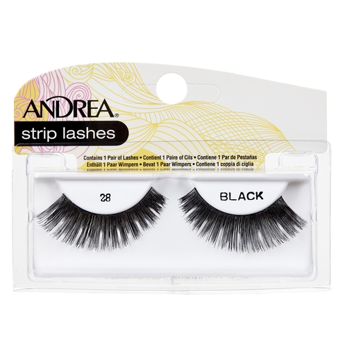 Product Andrea Strip Lashes #28 Black base image