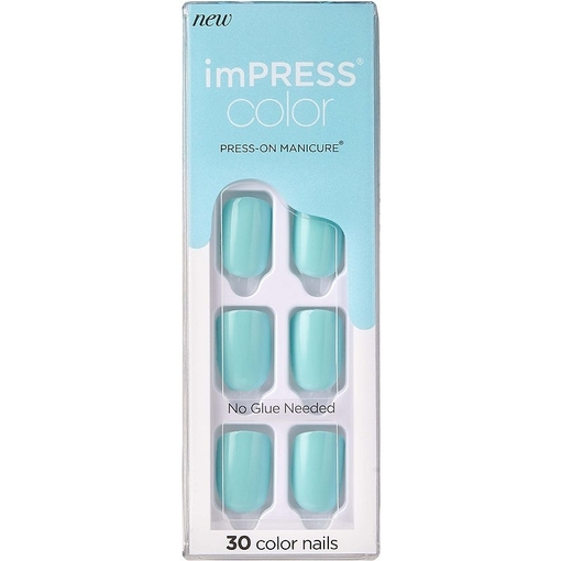 Product Kiss imPRESS Color Press-on Manicure - Mint to Be base image